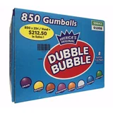 Dubble Bubble 1-Inch Gumballs, 850 Count Case, photo 2
