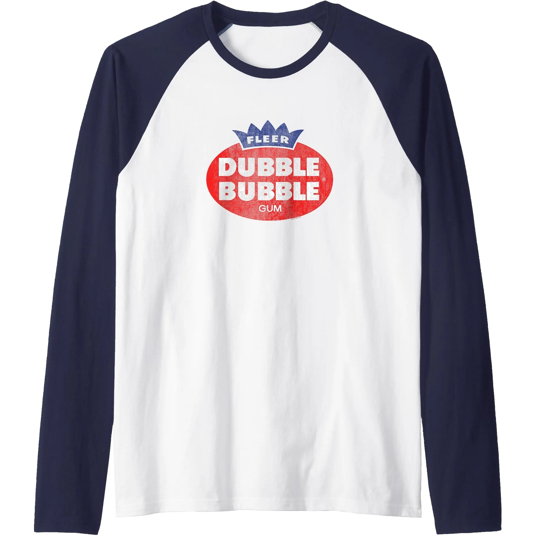 Dubble Bubble Classic Oval Logo Raglan Baseball Tee
