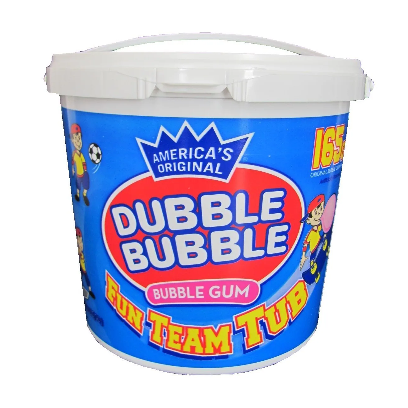 Dubble Bubble Team Tub, 165 Pieces